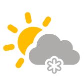 Couverture nuageuse irrÃ©guliÃ¨re avec chutes de neige